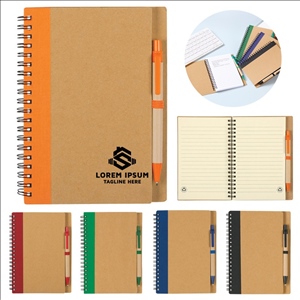 Eco Inspired Spiral Notebook & Pen